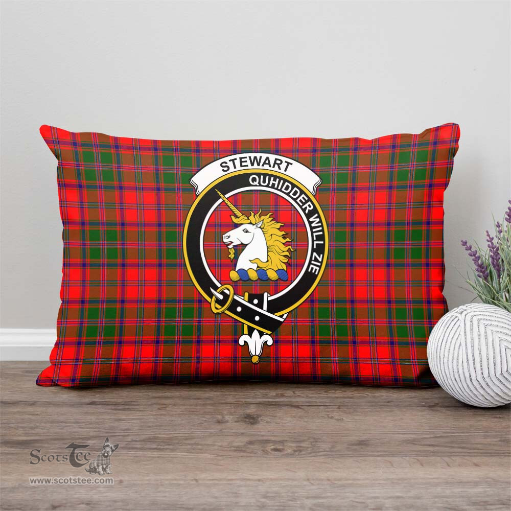 ScotsTee Shop Scottish Stewart of Appin Modern Clan Crest Tartan Pillow/ Pillow Cover Tartan Accessories for Home