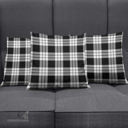 ScotsTee Shop Scottish MacFarlane Black White Clan Tartan Pillow/ Pillow Cover Tartan Accessories for Home