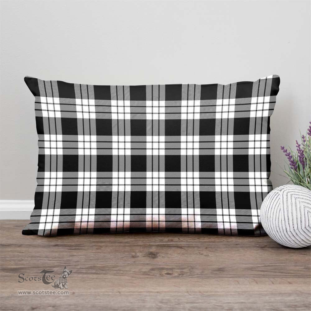 ScotsTee Shop Scottish MacFarlane Black White Clan Tartan Pillow/ Pillow Cover Tartan Accessories for Home