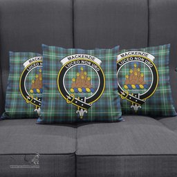 ScotsTee Shop Scottish MacKenzie Ancient Clan Crest Tartan Pillow/ Pillow Cover Tartan Accessories for Home