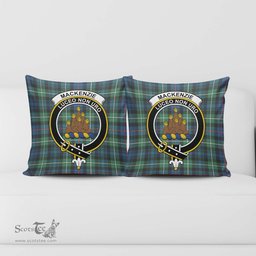 ScotsTee Shop Scottish MacKenzie Ancient Clan Crest Tartan Pillow/ Pillow Cover Tartan Accessories for Home