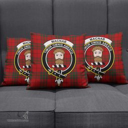 ScotsTee Shop Scottish MacNab Clan Crest Tartan Pillow/ Pillow Cover Tartan Accessories for Home