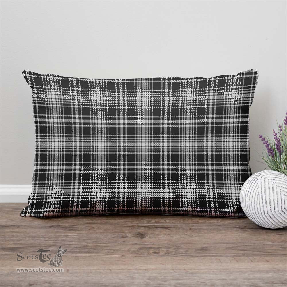 ScotsTee Shop Scottish MacLean Black and White Clan Tartan Pillow/ Pillow Cover Tartan Accessories for Home