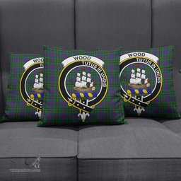 ScotsTee Shop Scottish Wood Clan Crest Tartan Pillow/ Pillow Cover Tartan Accessories for Home