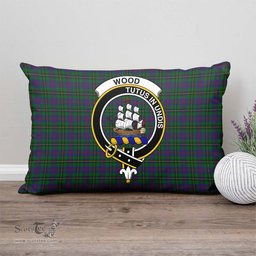 ScotsTee Shop Scottish Wood Clan Crest Tartan Pillow/ Pillow Cover Tartan Accessories for Home