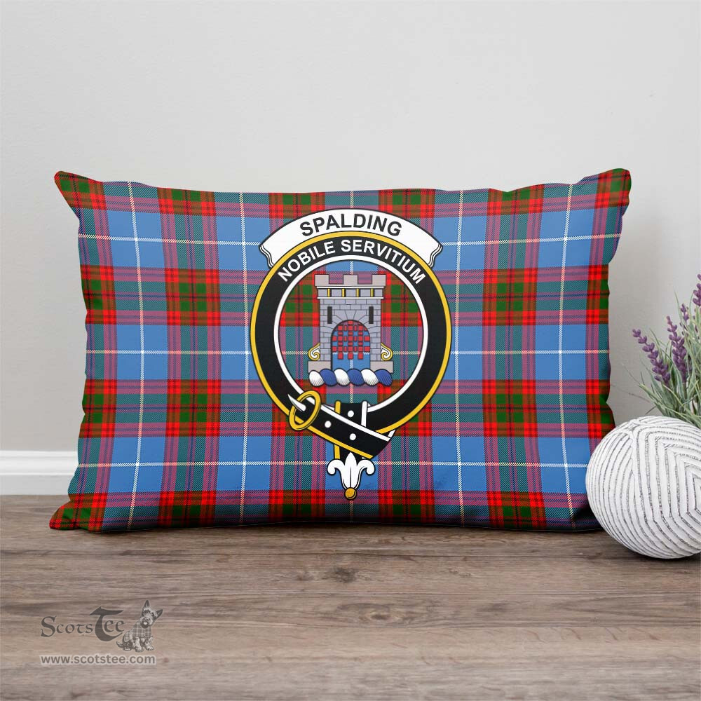 ScotsTee Shop Scottish Spalding Clan Crest Tartan Pillow/ Pillow Cover Tartan Accessories for Home