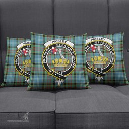 ScotsTee Shop Scottish Paisley Clan Crest Tartan Pillow/ Pillow Cover Tartan Accessories for Home