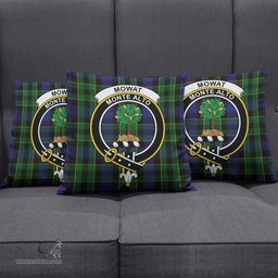 ScotsTee Shop Scottish Mowat Clan Crest Tartan Pillow/ Pillow Cover Tartan Accessories for Home