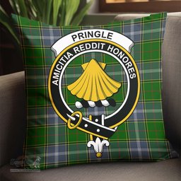 ScotsTee Shop Scottish Pringle Clan Crest Tartan Pillow/ Pillow Cover Tartan Accessories for Home