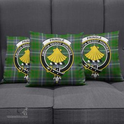 ScotsTee Shop Scottish Pringle Clan Crest Tartan Pillow/ Pillow Cover Tartan Accessories for Home