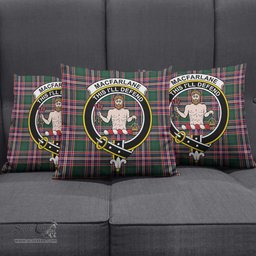 ScotsTee Shop Scottish MacFarlane Hunting Modern Clan Crest Tartan Pillow/ Pillow Cover Tartan Accessories for Home