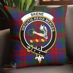 ScotsTee Shop Scottish Skene of Cromar Clan Crest Tartan Pillow/ Pillow Cover Tartan Accessories for Home