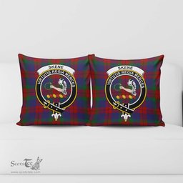 ScotsTee Shop Scottish Skene of Cromar Clan Crest Tartan Pillow/ Pillow Cover Tartan Accessories for Home