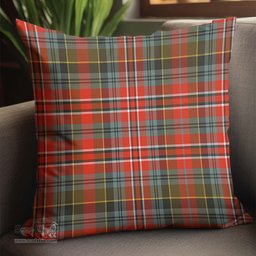 ScotsTee Shop Scottish MacPherson Weathered Clan Tartan Pillow/ Pillow Cover Tartan Accessories for Home