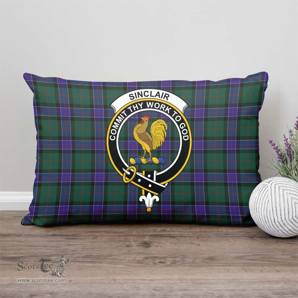 ScotsTee Shop Scottish Sinclair Hunting Modern Clan Crest Tartan Pillow/ Pillow Cover Tartan Accessories for Home