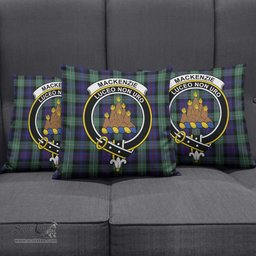 ScotsTee Shop Scottish MacKenzie Hunting Green Clan Crest Tartan Pillow/ Pillow Cover Tartan Accessories for Home