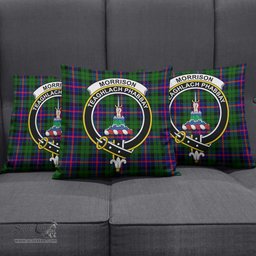 ScotsTee Shop Scottish Morrison Modern Clan Crest Tartan Pillow/ Pillow Cover Tartan Accessories for Home
