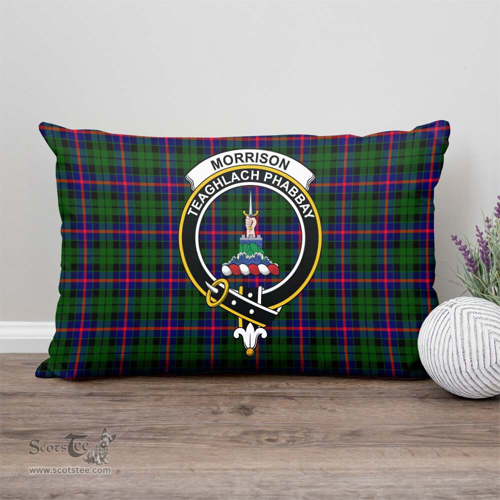 ScotsTee Shop Scottish Morrison Modern Clan Crest Tartan Pillow/ Pillow Cover Tartan Accessories for Home