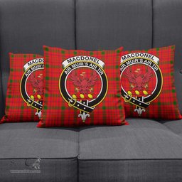 ScotsTee Shop Scottish MacDonell of Keppoch Modern Clan Crest Tartan Pillow/ Pillow Cover Tartan Accessories for Home