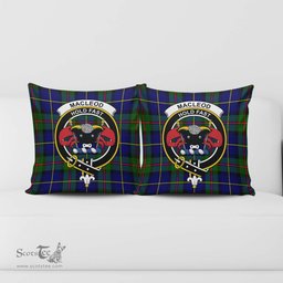 ScotsTee Shop Scottish MacLeod of Harris Modern Clan Crest Tartan Pillow/ Pillow Cover Tartan Accessories for Home