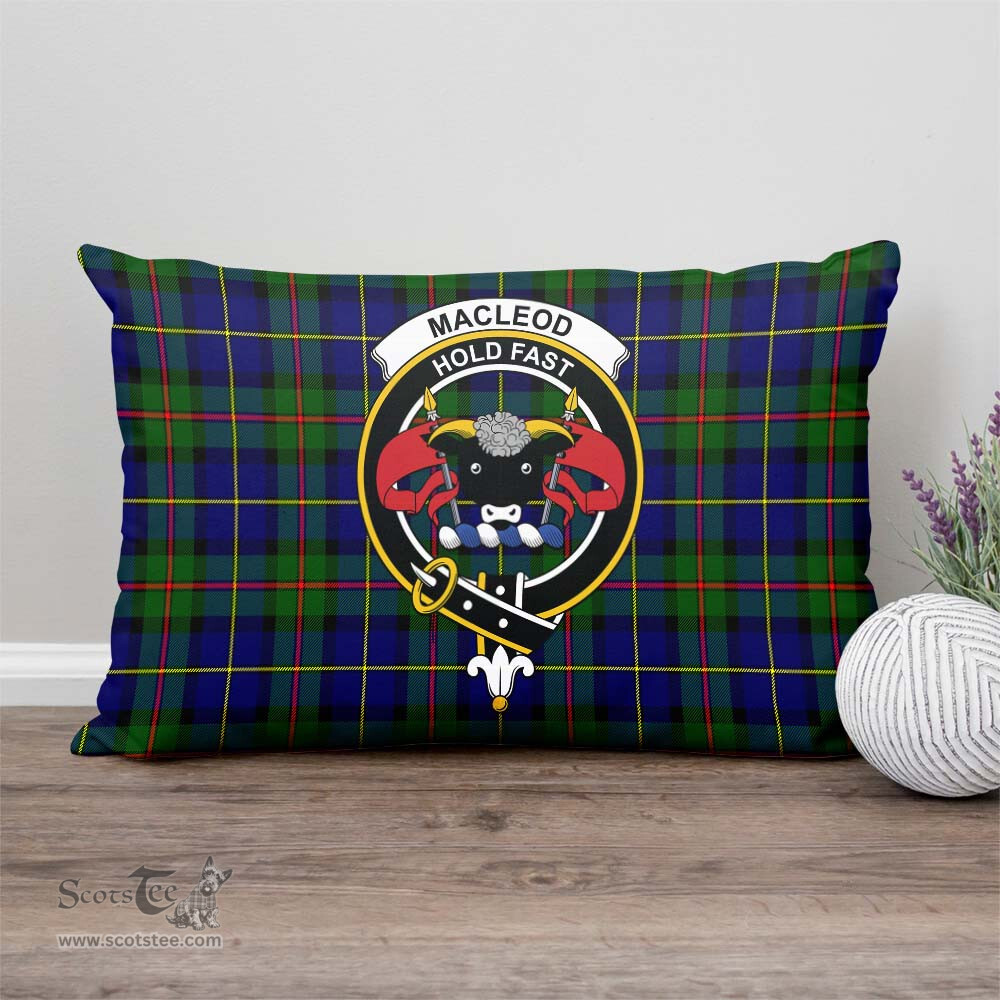 ScotsTee Shop Scottish MacLeod of Harris Modern Clan Crest Tartan Pillow/ Pillow Cover Tartan Accessories for Home