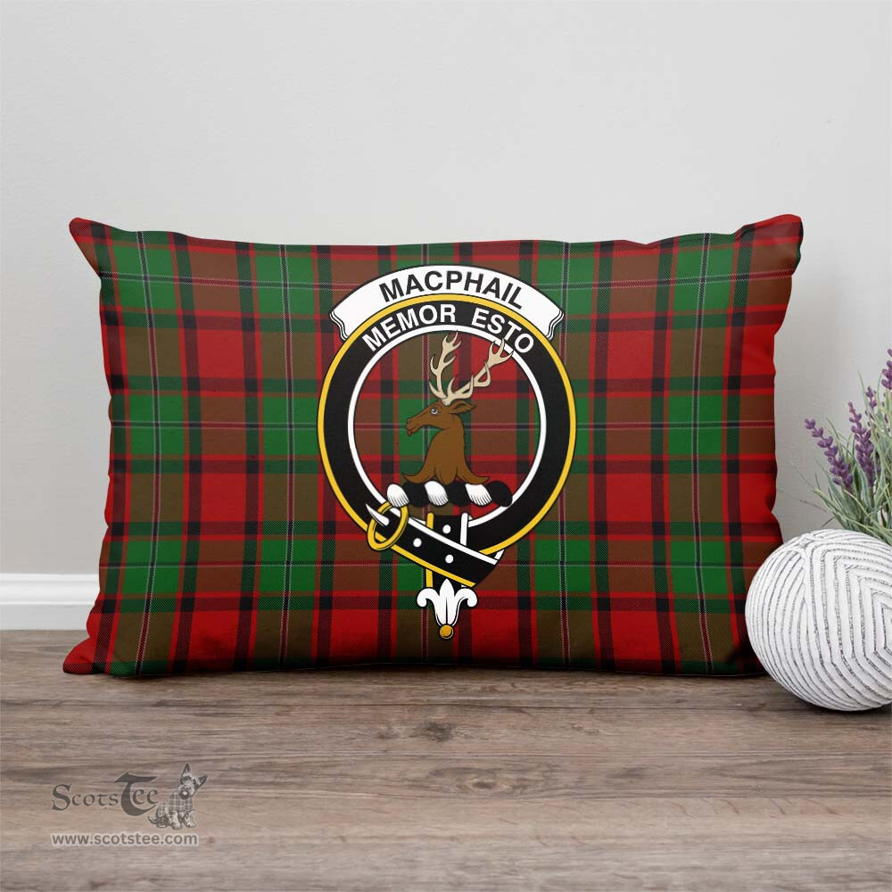 ScotsTee Shop Scottish MacPhail Clan Crest Tartan Pillow/ Pillow Cover Tartan Accessories for Home