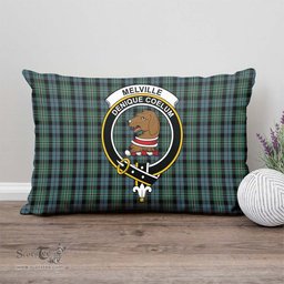 ScotsTee Shop Scottish Melville Clan Crest Tartan Pillow/ Pillow Cover Tartan Accessories for Home
