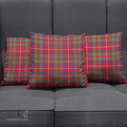 ScotsTee Shop Scottish Shaw Red Modern Clan Tartan Pillow/ Pillow Cover Tartan Accessories for Home