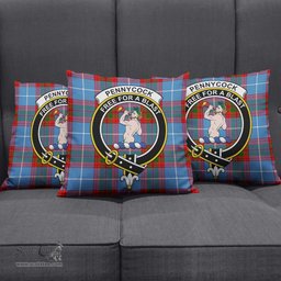 ScotsTee Shop Scottish Pennycook Clan Crest Tartan Pillow/ Pillow Cover Tartan Accessories for Home