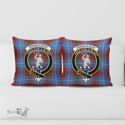 ScotsTee Shop Scottish Pennycook Clan Crest Tartan Pillow/ Pillow Cover Tartan Accessories for Home