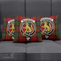 ScotsTee Shop Scottish MacPherson of Cluny Clan Crest Tartan Pillow/ Pillow Cover Tartan Accessories for Home