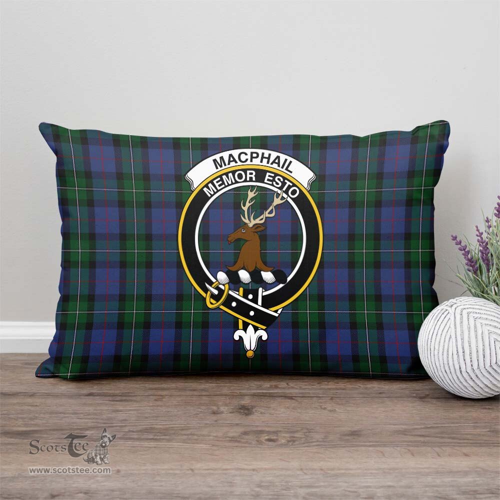 ScotsTee Shop Scottish MacPhail Hunting Clan Crest Tartan Pillow/ Pillow Cover Tartan Accessories for Home