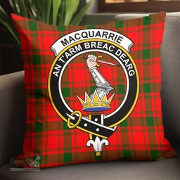 ScotsTee Shop Scottish MacQuarrie Modern Clan Crest Tartan Pillow/ Pillow Cover Tartan Accessories for Home