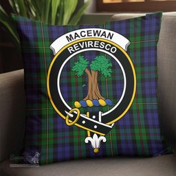 ScotsTee Shop Scottish MacEwan Clan Crest Tartan Pillow/ Pillow Cover Tartan Accessories for Home