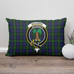 ScotsTee Shop Scottish MacEwan Clan Crest Tartan Pillow/ Pillow Cover Tartan Accessories for Home