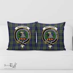 ScotsTee Shop Scottish MacLaren Clan Crest Tartan Pillow/ Pillow Cover Tartan Accessories for Home