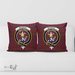 ScotsTee Shop Scottish Murray of Tullibardine Clan Crest Tartan Pillow/ Pillow Cover Tartan Accessories for Home