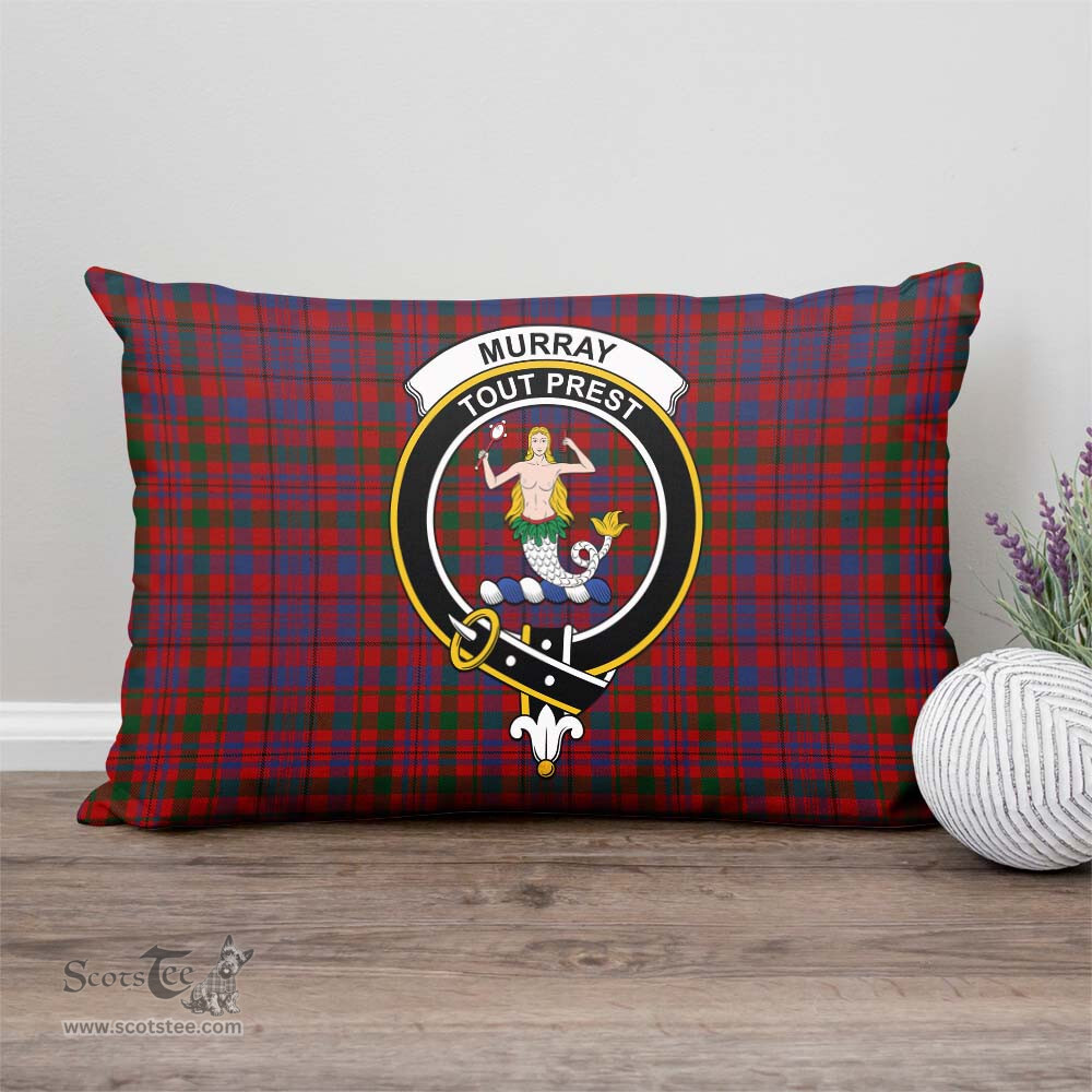 ScotsTee Shop Scottish Murray of Tullibardine Clan Crest Tartan Pillow/ Pillow Cover Tartan Accessories for Home