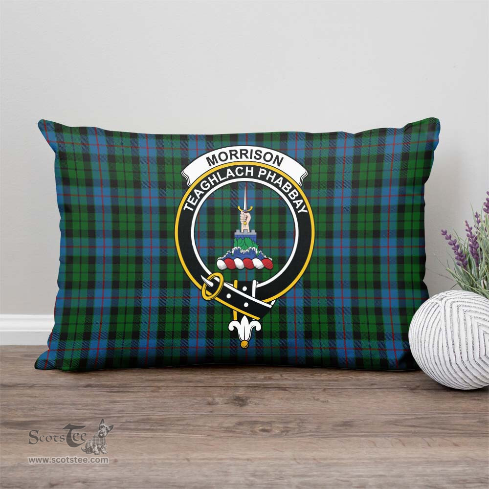 ScotsTee Shop Scottish Morrison Society Clan Crest Tartan Pillow/ Pillow Cover Tartan Accessories for Home