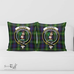 ScotsTee Shop Scottish Watson Clan Crest Tartan Pillow/ Pillow Cover Tartan Accessories for Home