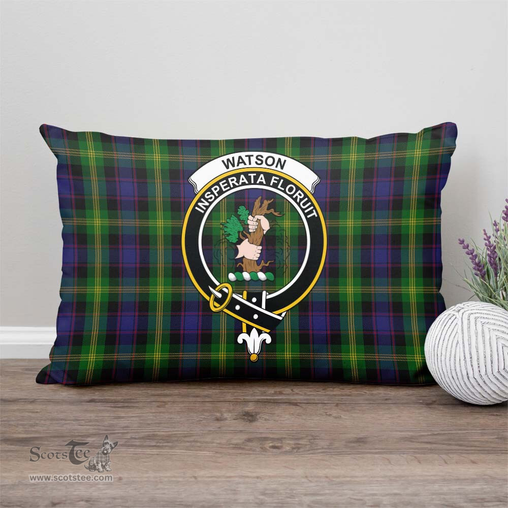 ScotsTee Shop Scottish Watson Clan Crest Tartan Pillow/ Pillow Cover Tartan Accessories for Home
