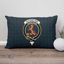 ScotsTee Shop Scottish Sutherland Clan Crest Tartan Pillow/ Pillow Cover Tartan Accessories for Home