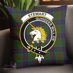 ScotsTee Shop Scottish Stewart of Appin Hunting Clan Crest Tartan Pillow/ Pillow Cover Tartan Accessories for Home