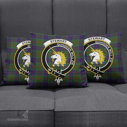 ScotsTee Shop Scottish Stewart of Appin Hunting Clan Crest Tartan Pillow/ Pillow Cover Tartan Accessories for Home