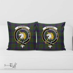 ScotsTee Shop Scottish Stewart of Appin Hunting Clan Crest Tartan Pillow/ Pillow Cover Tartan Accessories for Home