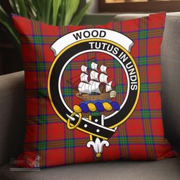 ScotsTee Shop Scottish Wood Dress Clan Crest Tartan Pillow/ Pillow Cover Tartan Accessories for Home