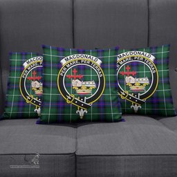 ScotsTee Shop Scottish MacDonald of the Isles Hunting Modern Clan Crest Tartan Pillow/ Pillow Cover Tartan Accessories for Home