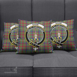 ScotsTee Shop Scottish Shaw Green Modern Clan Crest Tartan Pillow/ Pillow Cover Tartan Accessories for Home