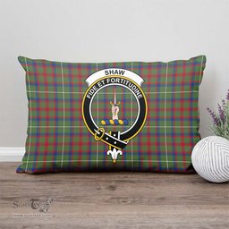 ScotsTee Shop Scottish Shaw Green Modern Clan Crest Tartan Pillow/ Pillow Cover Tartan Accessories for Home