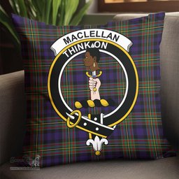 ScotsTee Shop Scottish MacLellan Clan Crest Tartan Pillow/ Pillow Cover Tartan Accessories for Home